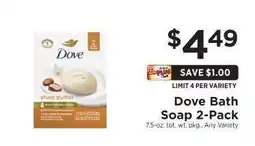 ShopRite Dove Bath Soap 2-Pack offer