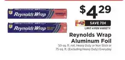 ShopRite Reynolds Wrap Aluminum Foil offer