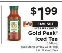 ShopRite Gold Peak Iced Tea offer