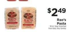 ShopRite Rao's Pasta offer