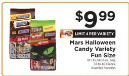 ShopRite Mars Halloween Candy Variety Fun Size offer