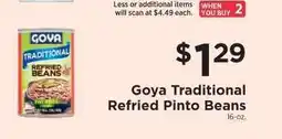 ShopRite Goya Traditional Refried Pinto Beans offer