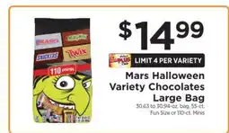 ShopRite Mars Halloween Variety Chocolates Large Bag offer