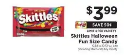 ShopRite Skittles Halloween Fun Size Candy offer