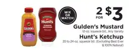 ShopRite Gulden's Mustard / Hunt's Ketchup offer