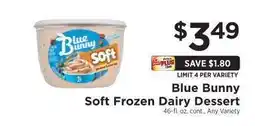 ShopRite Blue Bunny Soft Frozen Dairy Dessert offer