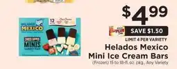 ShopRite Helados Mexico Mini Ice Cream Bars offer
