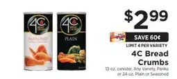 ShopRite 4C Bread Crumbs offer