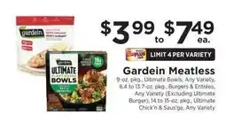 ShopRite Gardein Meatless offer