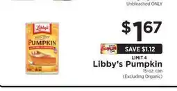 ShopRite Libby's Pumpkin offer