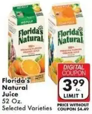 Fairplay Florida's Natural Juice offer