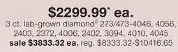 JC Penney 3 ct. lab-grown diamond◊ offer