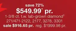 JC Penney 1-3/8 ct. t. w. lab-grown diamond offer