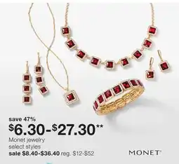 JC Penney Monet jewelry offer