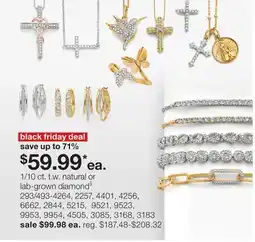 JC Penney 1/10 ct. t.w. natural or lab-grown diamond§ offer