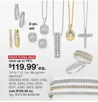JC Penney 1/4 to 1 ct. t.w. lab-grown diamond§ offer