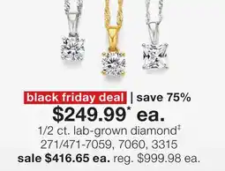 JC Penney 1/2 ct. lab-grown diamond‡ offer