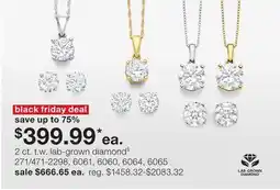 JC Penney 2 ct. t.w. lab-grown diamond§ offer