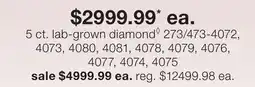 JC Penney 5 ct. lab-grown diamond◊ offer