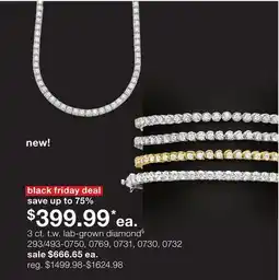JC Penney 3 ct. t.w. lab-grown diamond§ offer