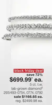 JC Penney 5 ct. t.w. lab-grown diamond§ offer
