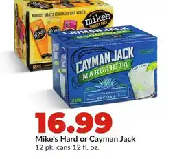Hy-Vee Mike's Hard or Cayman Jack offer