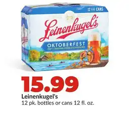 Hy-Vee Leinenkugel's bottles cans offer