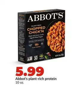 Hy-Vee Abbot's plant-rich protein offer