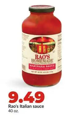 Hy-Vee Rao's Italian sauce offer