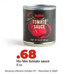Hy-Vee Hy-Vee tomato sauce offer