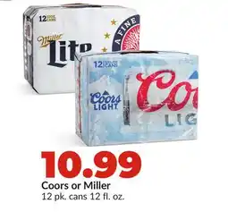 Hy-Vee Coors or Miller offer