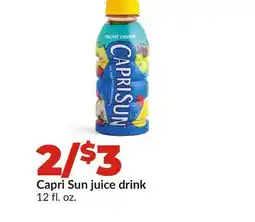 Hy-Vee Capri Sun juice drink offer