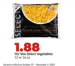 Hy-Vee Hy-Vee Select vegetables offer
