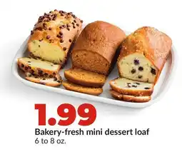 Hy-Vee Bakery-fresh mini dessert loaf offer