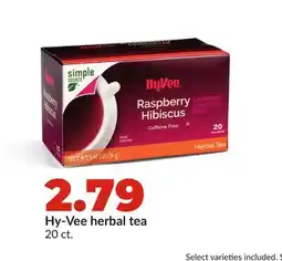Hy-Vee Hy-Vee herbal tea offer