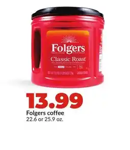 Hy-Vee Folgers coffee offer