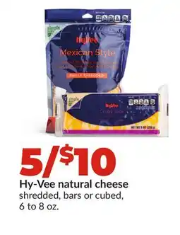 Hy-Vee Hy-Vee natural cheese offer
