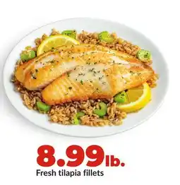 Hy-Vee Fresh tilapia fillets offer