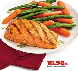 Hy-Vee Fresh coho salmon fillets offer