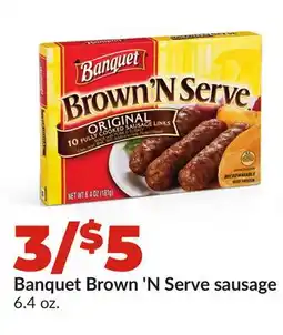 Hy-Vee Banquet Brown'N Serve sausage offer