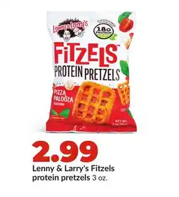Hy-Vee Lenny & Larry's Fitzels protein pretzels offer