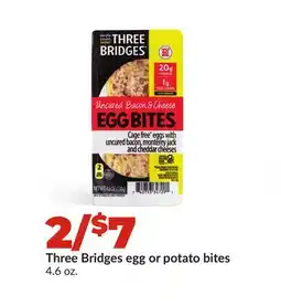 Hy-Vee Three Bridges egg or potato bites offer