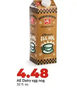 Hy-Vee AE Dairy egg nog offer
