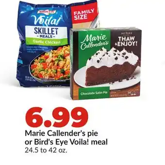 Hy-Vee Marie Callender's pie or Bird's Eye Voila! meal offer