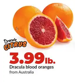 Hy-Vee Dracula blood oranges offer