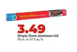 Hy-Vee Simply Done aluminum foil offer
