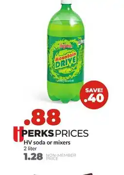 Hy-Vee HV soda or mixers offer