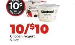 Hy-Vee Chobani yogurt offer