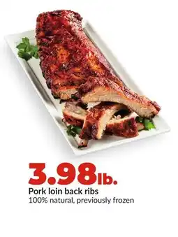Hy-Vee Pork loin back ribs offer