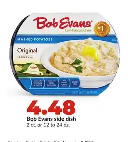 Hy-Vee Bob Evans side dish offer